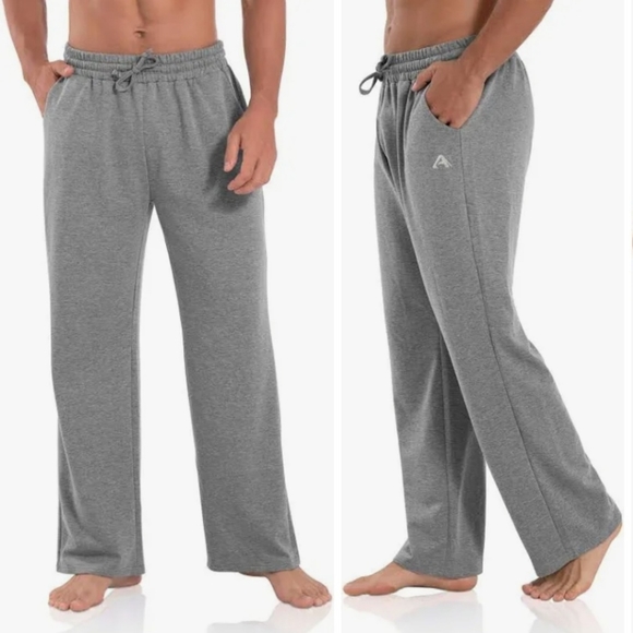 Agnes Urban Men's Jersey Sweatpants with Pockets Gray, Size S New - Picture 1 of 8